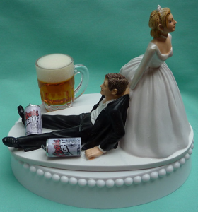 beer wedding topper